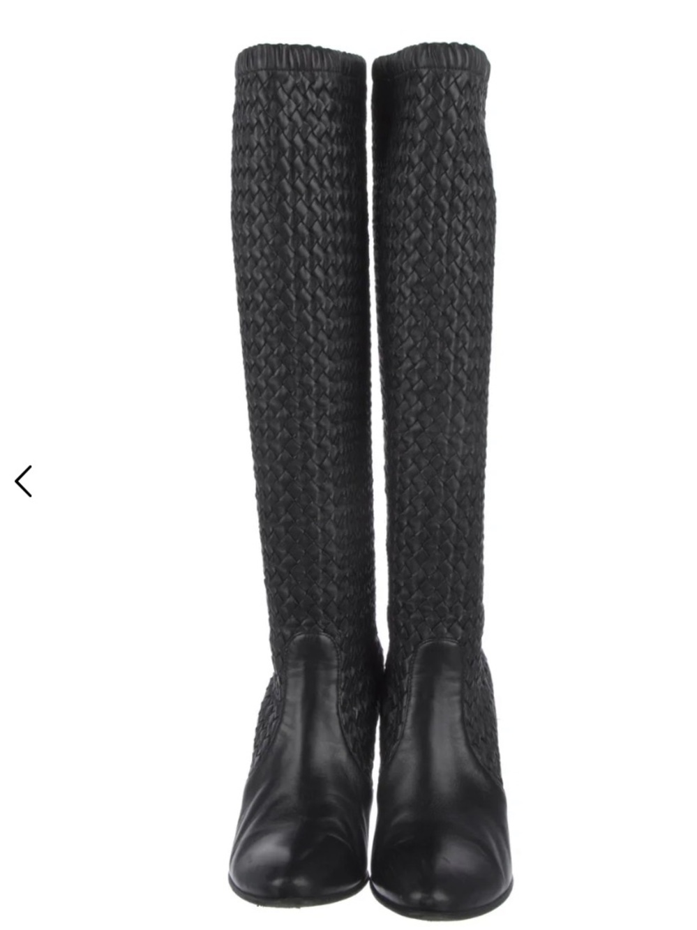 Bottega Veneta Black High-Heel Knee Boot - Picture 4 of 5